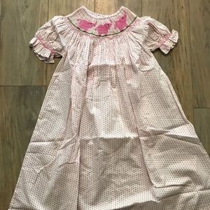 New without tag Pink Elephant Smocked Dress